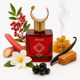 "Aman Noème Paris – Eau de Parfum mit rauchigem Weihrauch, cremiger Gardenia, dunkler Vanille und edlem Sandelholz – modern, elegant, langanhaltend."

"Luxusduft Noème Paris Aman – mystische Duftsignatur mit ausgewogener Süße, Würze und holziger Wärme – exklusiv und charakterstark."