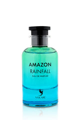 Volare Amazon Rainfall Eau de Parfum 100 ml – frischer, zitrisch-holziger Duft für Damen und Herren. Inspiriert von tropischen Regenwäldern mit Noten aus Zitrone, Kardamom und Vetiver.