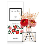 Eleganter Cocodor Camelia Reed Diffuser mit Kamelienblüten in Rot und Pink – Duft Schwarzkirsche für Wohnzimmer und Schlafzimmer

Cocodor Raumduft Diffuser Schwarzkirsche – langanhaltender Duft mit Noten von Orange, grünem Apfel und Schwarzkirsche

Cocodor Camelia Diffuser 200 ml – stilvoller Raumduft mit fruchtigem Schwarzkirsch-Aroma und dekorativen Blütenstäbchen