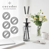 . Cocodor Baumwollduft Reed Diffuser – natürlicher Duft für Wohnzimmer und Büro
 Cocodor Lufterfrischer Baumwolle – flammenfreie Raumduftlösung für jeden Raum
Cocodor Cotton Duftstöcke – minimalistischer Raumduft mit klarer Frische
Cocodor Diffuser rein – hochwertige Raumduft-Komposition mit Baumwollnote
