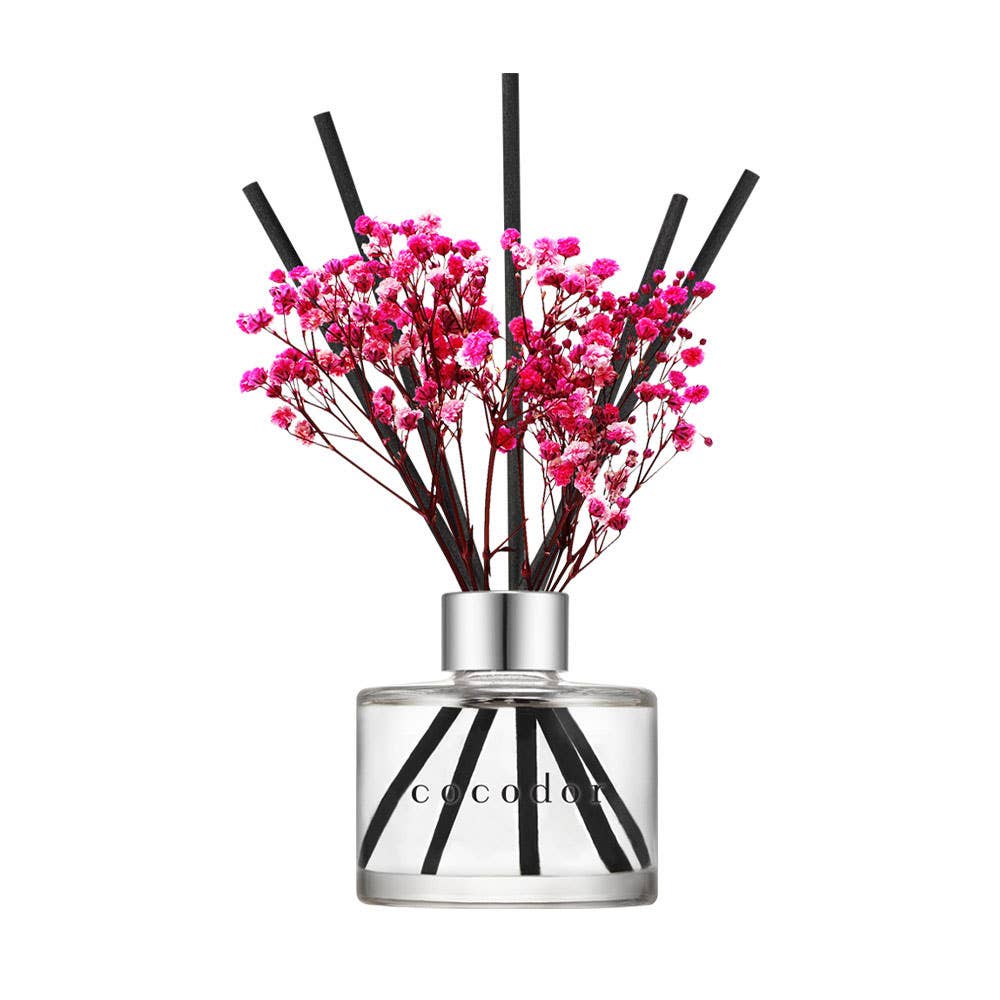 Raumduft Diffuser mit echten Blumen Cocodor Flower Diffuser 120 ml Rosenduft dekorativ und langanhaltend
Cocodor Flower Diffuser Rosenduft kaufen 120 ml Duftstäbchen Raumduft mit konservierten Blüten rosa