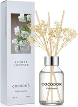 Cocodor White Jasmine Diffuser 100 ml – blumiger Raumduft mit eleganter Blume für Schlafzimmer und Wohnzimmer

Hochwertiger Cocodor Duftdiffuser – Flower Serie White Jasmine mit echter konservierter Blume und langanhaltendem Duft

Cocodor Flower Diffuser 100 ml – Weißer Jasmin Duft, natürlich, beruhigend und elegant