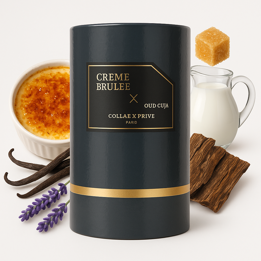 Creme Brulée × Oud Cuja Parfum 50 ml – süß-cremiger Gourmandduft mit Vanille, Karamell und Oud

Luxuriöses Eau de Parfum mit Noten von Zucker, Sahne, Tonkabohne und Amber – Creme Brulée × Oud Cuja

Orientalisch-süßer Duft für Damen und Herren – Creme Brulée × Oud Cuja mit Vanille und Moschus

Edler Unisex-Duft mit cremiger Crème-Brûlée-Note und warmem Oud-Akkord – 50 ml Eau de Parfum