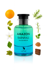 Volare Amazon Rainfall Parfum mit Duftnoten von Tanne, Zitrone, Orange, Jasmin, Rose und Vetiver – natürlicher, belebender Duft mit Tiefe und Eleganz. Lv Pacific Chill Dupe