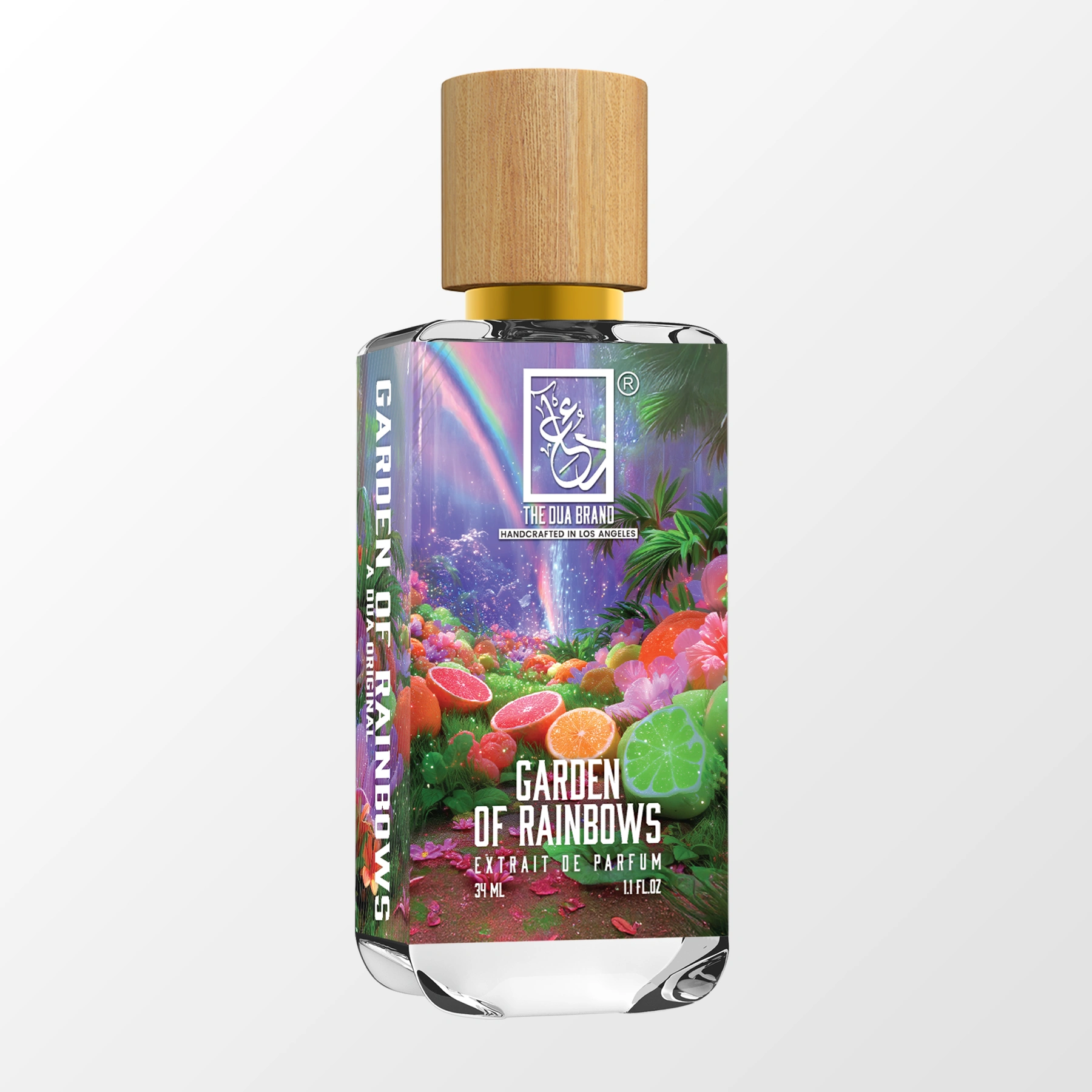 The Dua Brand Garden of Rainbows 34ml Duft mit Regenbogenblumen

Dua Garten der Regenbögen Extrait 34ml sauberer Moschus Vanille Duft

The Dua Brand Garden of Rainbows 34ml leichter frischer Fruchtduft