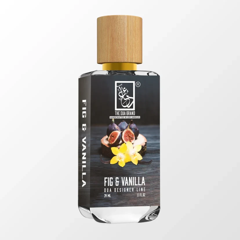 The Dua Brand Fig & Vanilla wird auf die Haut gesprüht – cremiger Feigen-Vanille Duft als Extrait de Parfum mit starker Haltbarkeit