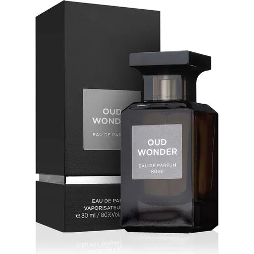 Oud Wonder by Fragrance World Eau de Parfum 80 ml – holzig-würziger Duft mit Oud und Amber

Fragrance World Oud Wonder Parfum – orientalischer Duft mit Sandelholz und Tonkabohne

Oud Wonder Parfum – luxuriöser Duft mit Oud, Vetiver und rauchiger Tiefe

Fragrance World Oud Wonder 80 ml – holzig, würzig und elegant zugleich