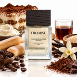 Mascarpone, Savoiardi-Biskuits, Zucker – cremig, süß, gourmandig

Basisnote:

Vanille, Kakao, Marsala – warm, weich, aromatisch

Für wen ist der Duft gemacht?

Für Frauen und Männer, die intensive Gourmand-Düfte und realistische Dessert-Akkorde lieben. Besonders spannend für Fans von Kaffee-, Schokoladen-, Vanille- und Gebäckdüften.
