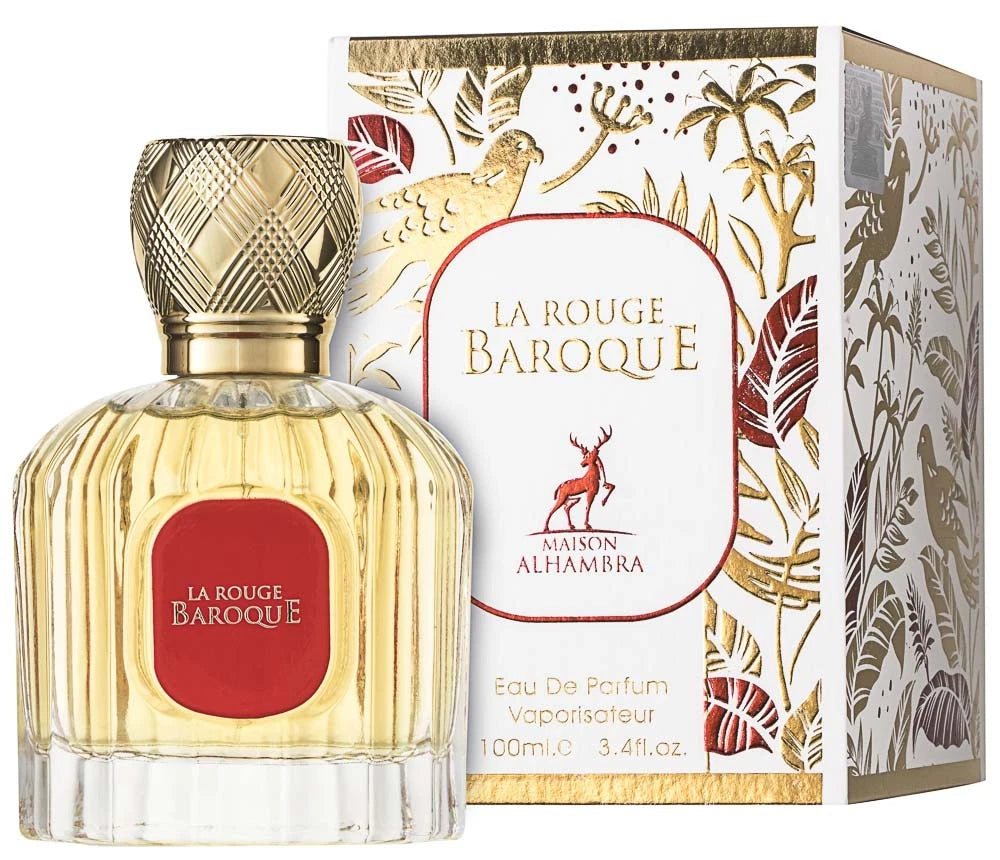Maison Alhambra La Rouge Baroque 100 ml – orientalisch-würziger Duft für Damen und Herren

Edles Eau de Parfum Maison Alhambra La Rouge Baroque – Safran, Ambroxan, Hedion, Virginiazeder