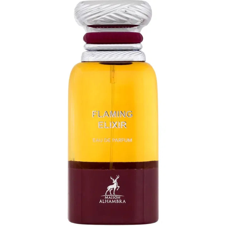 Flaming Elixir Eau de Parfum – orientalischer Duft mit Osmanthus Absolue Orpur®

Maison Al Hambra Flaming Elixir – intensiver Unisex-Duft für Herbst und Winter

Flaming Elixir von Maison Al Hambra – rauchig, warm und sinnlich

Maison Al Hambra Flaming Elixir – dunkler Duft mit Safran und Weihrauch