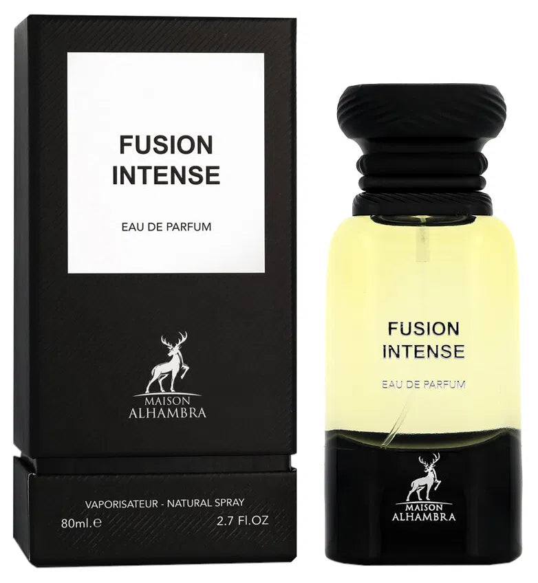 Maison Al Hambra Fusion Intense Parfumflasche – frische Kräuter trifft cremige Wärme

Fusion Intense Eau de Parfum – eleganter Duft mit Lavendel und Amber

Maison Al Hambra Fusion Intense – vielseitiger Duft für jede Jahreszeit

Fusion Intense von Maison Al Hambra – cremig-holziger Herrenduft Dupe für Tom Ford Fucking Fabules