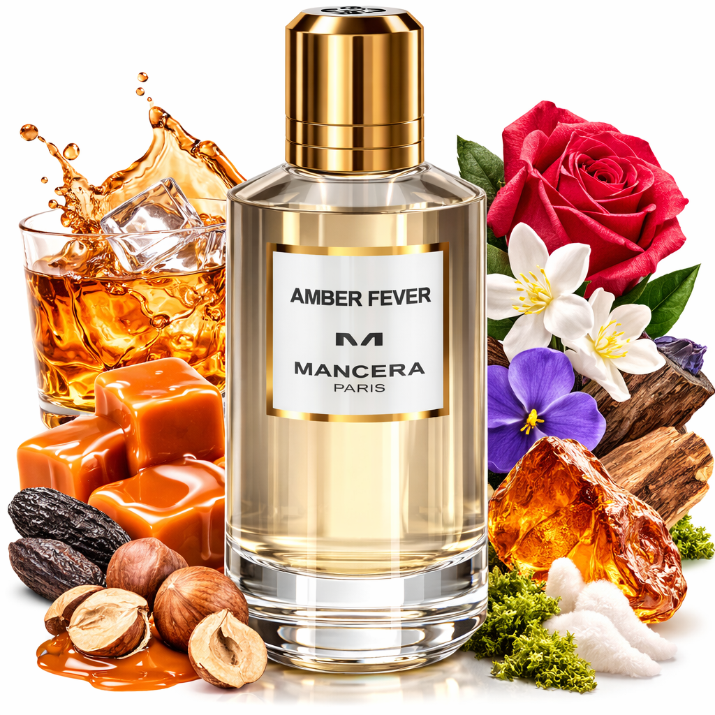 Mancera Amber Fever Eau de Parfum Flakon 120 ml warmer Duft mit Amber Moschus und Teakholz

Mancera Amber Fever Nischenduft 120 ml Parfum mit Karamell Tonkabohne und Whisky

Mancera Amber Fever Parfum 120 ml intensiver Duft mit Amber Jasmin und Rose

Mancera Amber Fever Eau de Parfum 120 ml süß warmer Duft mit Haselnuss Tonka und Amber