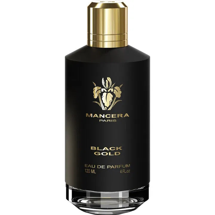 Mancera Black Gold 120 ml – edles Parfum mit Zitrus, Vetiver und Moschus – warm, würzig und sinnlich.

Herrenduft Mancera Black Gold – orientalisch-holziger Duft mit Lavendel, Oud und Leder – modern und markant.

Mancera Black Gold Parfum – kraftvoller, eleganter Duft mit Patchouli, Amber und Jasmin – luxuriös und ausdrucksstark.