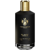 Mancera Black Gold 120 ml – edles Parfum mit Zitrus, Vetiver und Moschus – warm, würzig und sinnlich.

Herrenduft Mancera Black Gold – orientalisch-holziger Duft mit Lavendel, Oud und Leder – modern und markant.

Mancera Black Gold Parfum – kraftvoller, eleganter Duft mit Patchouli, Amber und Jasmin – luxuriös und ausdrucksstark.
