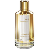 Mancera Feminity Eau de Parfum 120 ml Duft mit floralen Noten Jasmin Heliotrop und Veilchen

Mancera Feminity Parfum 120 ml edler Duft mit Karamell Vanille und weißem Moschus

Mancera Feminity Nischenduft 120 ml Eau de Parfum mit Kaffee Mandarine und Sandelholz

Mancera Feminity