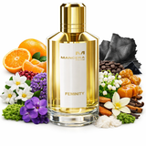 Mancera Feminity Parfum 120 ml eleganter Nischenduft mit Jasmin Karamell und Sandelholz

Mancera Feminity Eau de Parfum Flasche 120 ml cremig würziger Duft mit Kaffee und Vanille

Mancera Feminity Parfum Nischenduft 120 ml mit rosa Pfeffer Jasmin und Moschus