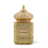 „El Dorado von Matin Martin – 100-ml-Flakon aus der Nischenparfum-Kollektion, fruchtig-floraler Duft mit warmen holzigen Noten. Enthält Fenchel, rote Früchte, Weihrauch, Jasmin, Osmanthus, Pfirsich, Moschus, Rose und Sandelholz.“