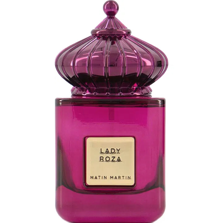Lady Roza Eau de Parfum 100ml eleganter Duft mit Pfingstrose Vetiver Zeder
Matin Martin Parfum Lady Roza 100ml blumig grün würzig mit Rhabarber Muskat
Lady Roza Duft Matin Martin orientalisch pudrig mit Cashmeran Weihrauch
Matin Martin Lady Roza Flakon hochwertiges Nischenparfum 100ml