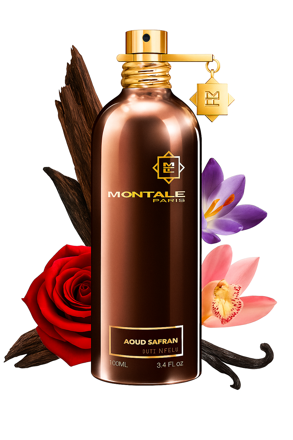 Montale Aoud Safran 100 ml – edles Parfum mit holzig-blumigen Noten, rauchiger Tiefe und orientalischem Charakter.

Unisex-Duft Montale Aoud Safran – sinnlicher Mix aus Oud, Safran und Rose – warm, exotisch und langanhaltend.