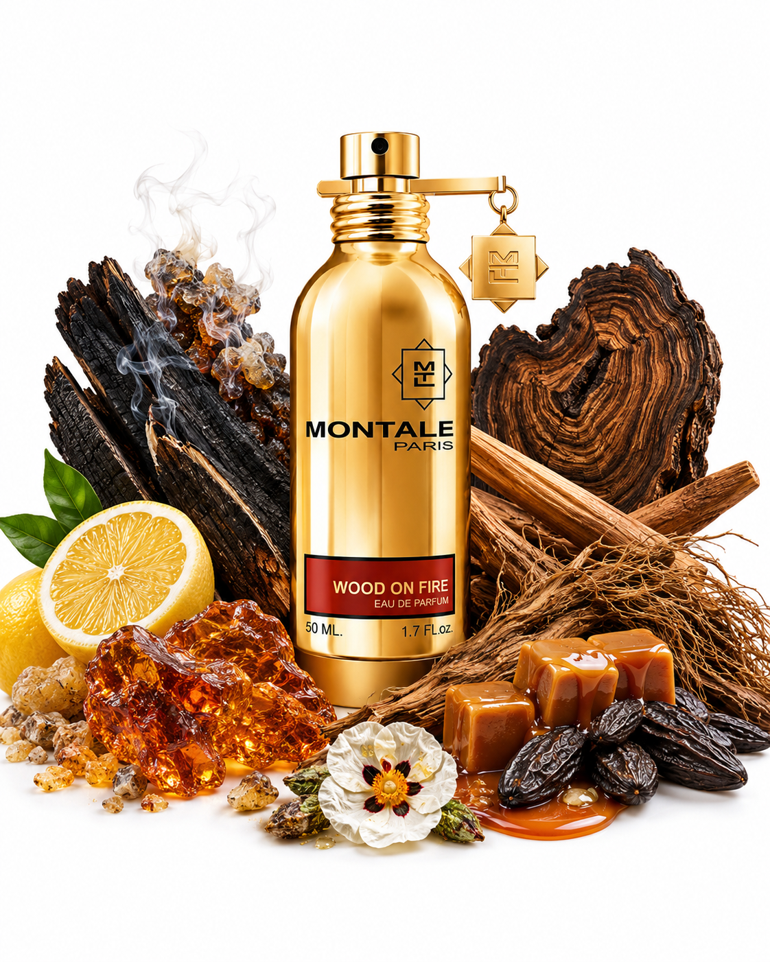 Montale Wood On Fire Oud Duft kaufen – orientalischer Duft mit verbranntem Vetiver
Montale Wood On Fire Weihrauch Duft kaufen – rauchiger Luxus Duft mit Amber
Montale Wood On Fire Sandelholz Duft kaufen – cremig holziger Duft mit Oud
Montale Wood On Fire Amber Duft kaufen – warmer orientalischer Duft mit Rauch Akkorden