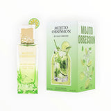 Gulf Orchid Mojito Obsession Eau de Parfum 100 ml – zitrisch-würziger Unisex-Duft mit Zitrone, Minze, Kardamom und Amber. Frischer, eleganter Duft aus der Kollektion 2025 von Gulf Orchid, inspiriert vom Mojito-Cocktail. Moderner Glasflakon in hochwertigem Design mit markanter Duftfarbe.
