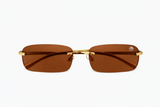 Federbügel-Scharnier der Leon Absolute Retro Panther Sonnenbrille für hohen Tragekomfort und perfekten Sitz

UV400 PC-Linsen der Retro Panther Sonnenbrille von Leon Absolute mit leichtem randlosen Design

Retro Panther Sonnenbrille Leon Absolute Edition getragen – luxuriöse Vintage Sonnenbrille im 80s Style