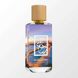 The Dua Brand San Francisco Sunrise 34ml Extrait de Parfum Verpackung Flakon Premium Duft Set San Francisco Sunrise Parfum Sprühkopf Detail Anwendung langlebiger Extrait Duft hochwertiger Zerstäuber