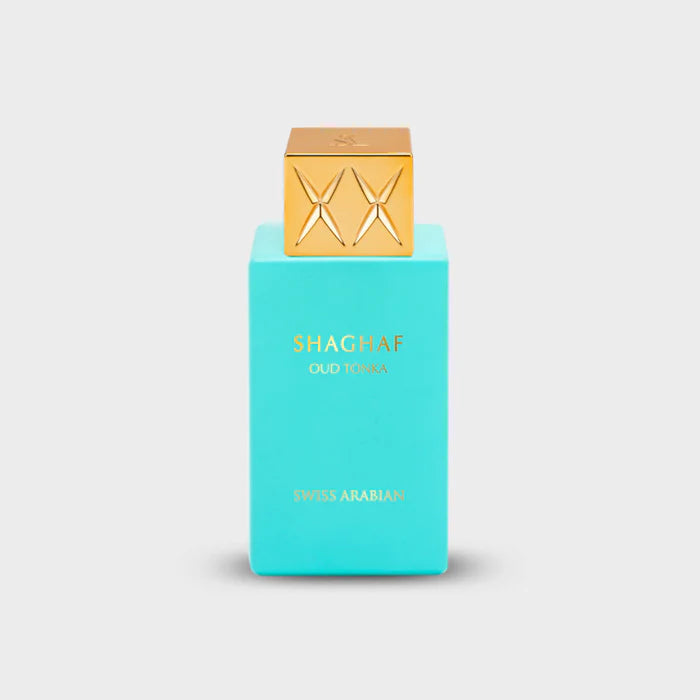 Hochwertiger Duft Shagaf Oud Tonka – Eau de Parfum mit blumiger Herznote aus türkischer Rose und Orangenblüte – luxuriös und langanhaltend

Shagaf Oud Tonka 75 ml – orientalisch-würziger Unisex-Duft mit Noten von Vanille, Tonkabohne und Amber – ideal für elegante Auftritte und Abendmomente

Produktbild Shagaf Oud Tonka – edler Glasflakon mit goldenem Akzent – orientalischer Premium-Duft mit süß-warmer Note aus Mandel und Tonkabohne