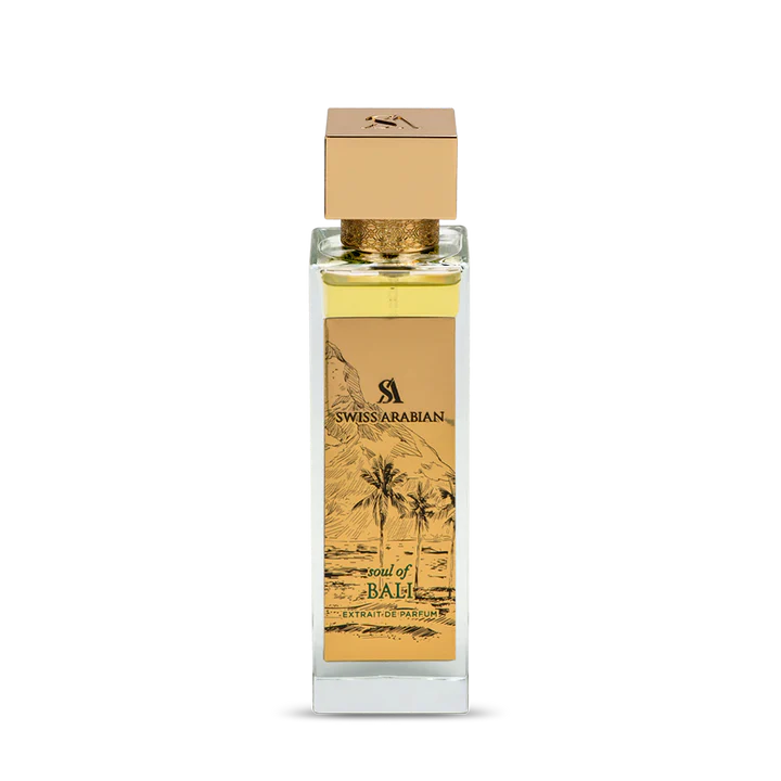 
Erlebe mit Swiss Arabian Spirit of Bali einen Duft, der die Seele tropischer Inseln in sich trägt – ein Parfum voller Wärme, Leichtigkeit und sinnlicher Tiefe.

Die Komposition eröffnet mit einem spritzigen Hauch exotischer Früchte, der an sonnenverwöhnte Küsten erinnert. In der Herznote entfalten sich cremige Kokosnuss und zarte Blüten, die sich mit feiner Vanille zu einem harmonischen, süß-warmen Akkord verweben. Abgerundet wird das Erlebnis durch Amber und Moschus, die dem Duft Tiefe und Eleganz verleih