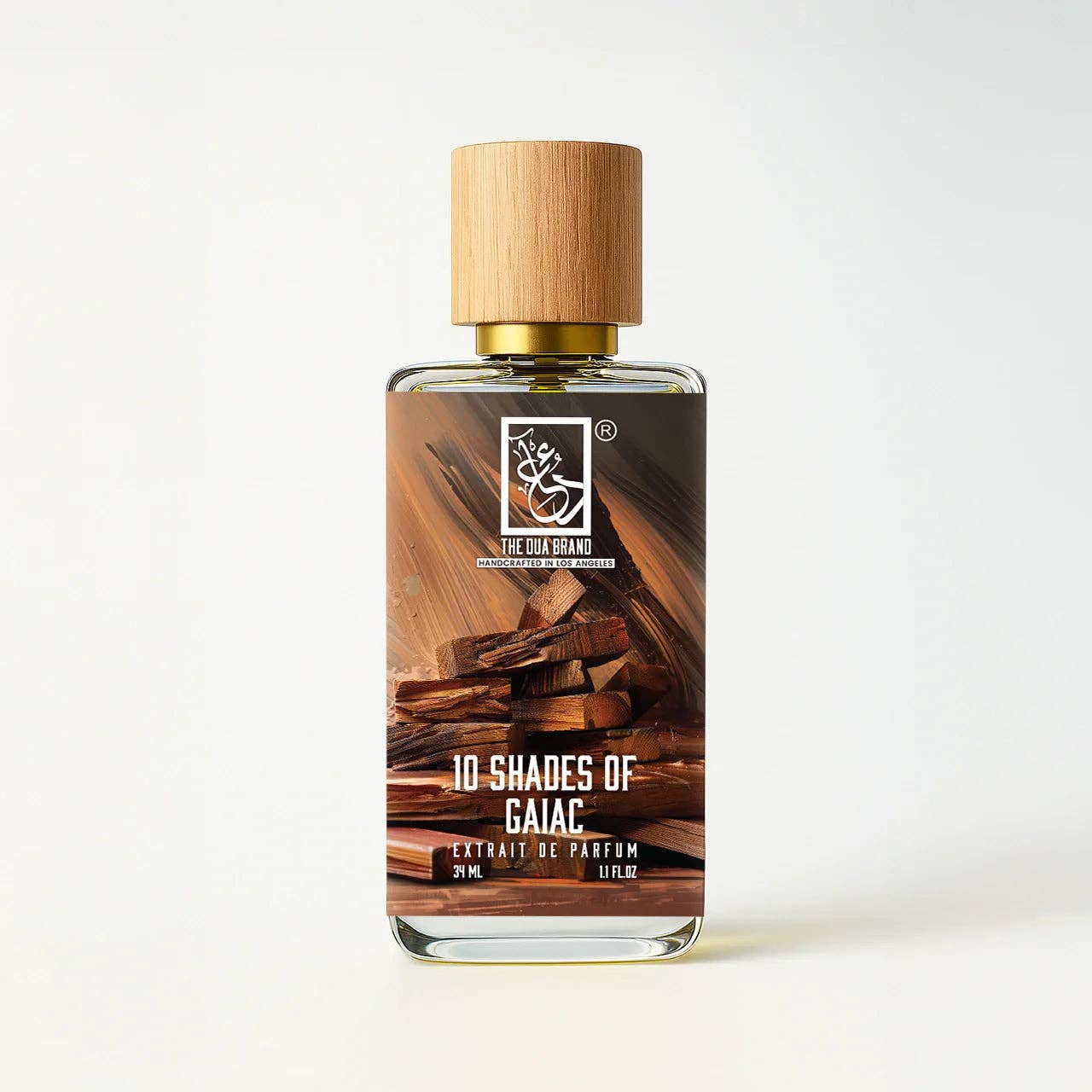 Originalflakon The Dua Brand 10 Shades of Gaiac Extrait de Parfum 34 ml – exklusiver Holzduft mit Gaiac-Holz, Moschus, Weihrauch und warmer Zedernholz-Basis.