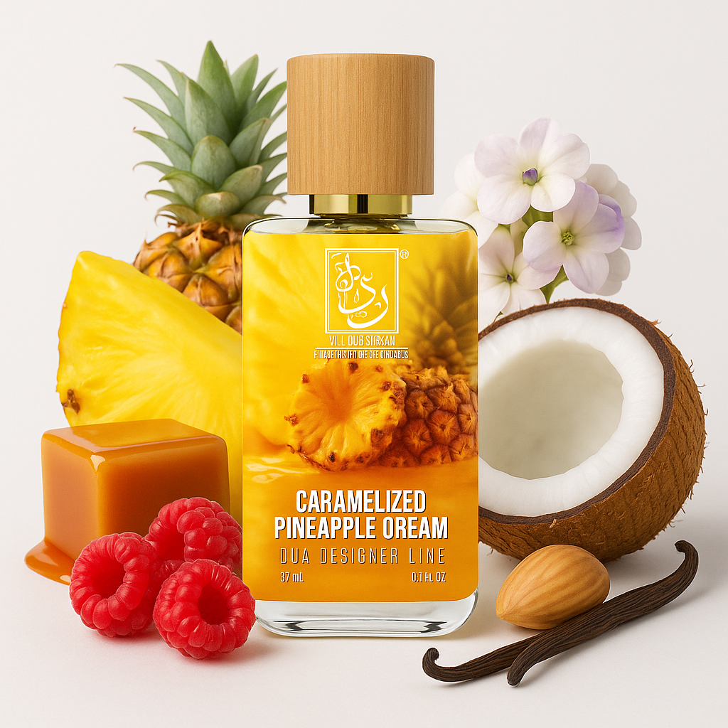 Caramelized Pineapple Dream tropischer Duft mit Karamell

The Dua Brand Caramelized Pineapple Dream süßer Luxus Duft

Caramelized Pineapple Dream Vanille Himbeere Duft