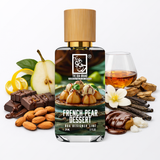 The Dua Brand French Pear Dessert 34ml Duft Bourbon Vanille und Cognac

Dua Französisches Birnendessert 34ml Parfum mit gerösteten Mandeln

The Dua Brand French Pear Dessert Extrait 34ml boozy Gourmand Duft
