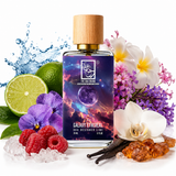 The Dua Brand Galaxy Ethereal Extrait de Parfum 34 ml – exklusiver Unisex-Duft mit spritziger Limette, aquatischen Meeresnoten, fruchtiger Himbeere und cremigem Ambroxan für langanhaltende Frische.