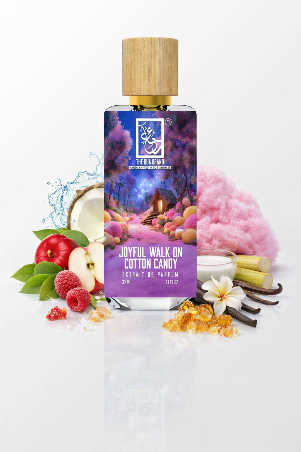 The Dua Brand Joyful Walk on Cotton Candy Parfum 34ml fruchtig süßer Duft mit Zuckerwatte und Vanille

The Dua Brand Joyful Walk on Cotton Candy Extrait de Parfum 34ml Duft mit Himbeersorbet Apfel und Kokosmilch