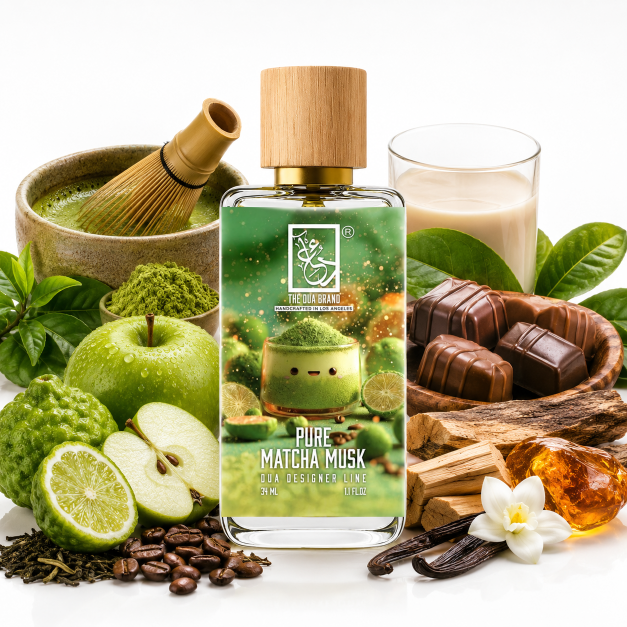 The Dua Brand Pure Matcha Musk 34 ml kaufen – Matcha, Vanille und Moschus in perfekter Balance

The Dua Brand Pure Matcha Musk Extrait – grüner Tee Duft mit Kaffee und süßer Praline

The Dua Brand Pure Matcha Musk kaufen bei Leon Absolute – hochwertiger Unisex-Duft mit Matcha

The Dua Brand Pure Matcha Musk Duftprofil – grün, cremig, gourmandig und elegant

The Dua Brand Pure Matcha Musk Alternative – Matcha, Bergamotte und Hafermilch vereint
