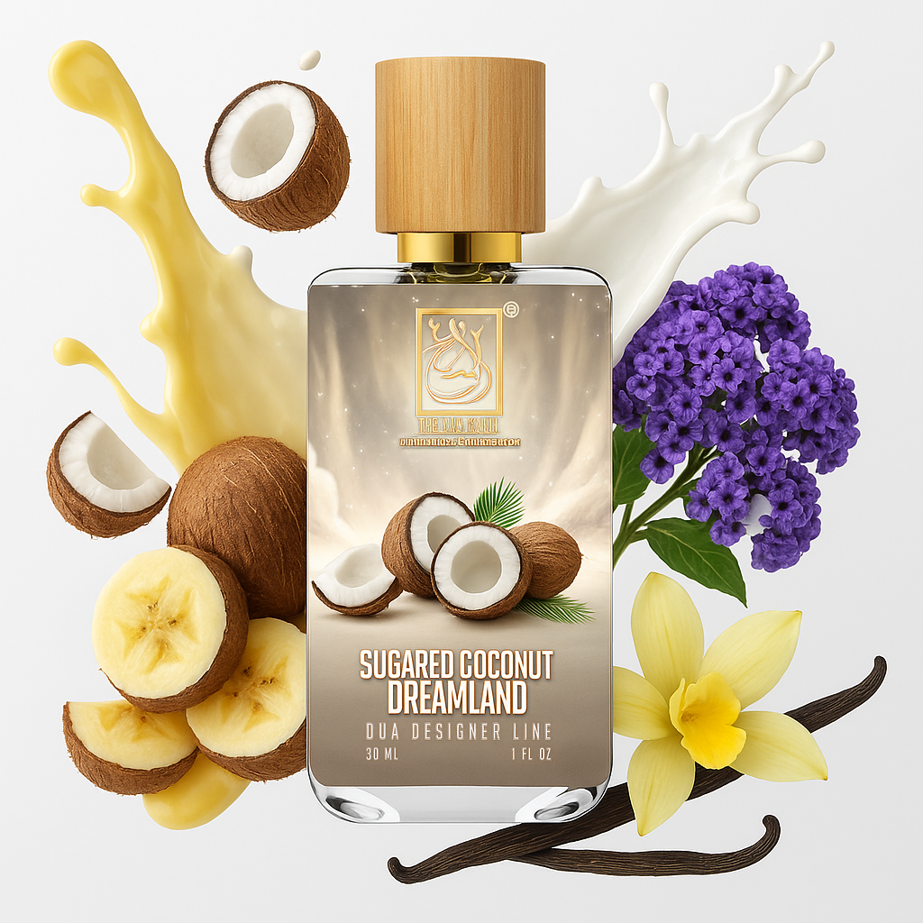 The Dua Brand Sugared Coconut Dreamland EDP 30ml luxuriöser tropischer Parfum Flakon

Sugared Coconut Dreamland Duft Flasche cremiger Kokosnuss Vanille Gourmand

The Dua Brand Sugared Coconut Dreamland Designer Line süßer exotischer Parfum Duft
