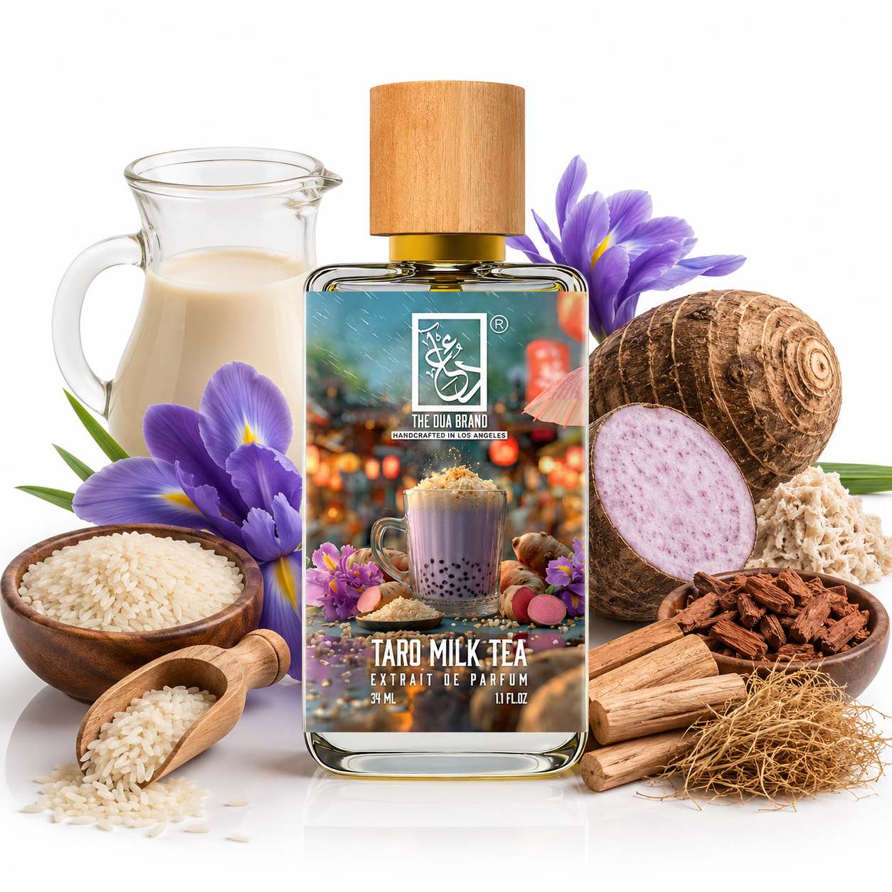 The Dua Brand Taro Milk Tea Duftflakon – cremiger Wohlfühlduft mit Taro und Sandelholz

The Dua Brand Taro Milk Tea 34 ml kaufen – sanfter Milchtee-Duft mit pudriger Eleganz

The Dua Brand Taro Milk Tea Extrait – Sojamilch, Reis und Moschus in perfekter Harmonie

The Dua Brand Taro Milk Tea kaufen bei Leon Absolute – außergewöhnlicher Gourmand-Duft