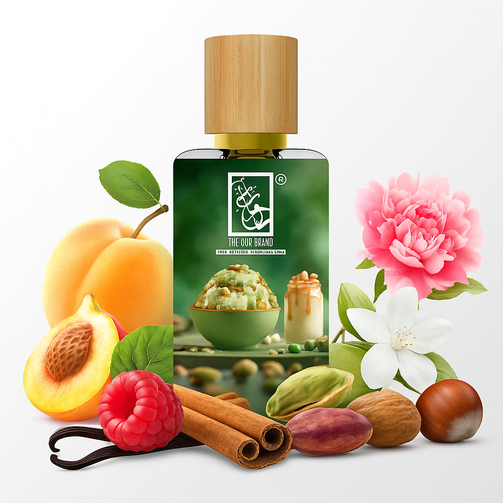 Eau de Parfum Träumiges Pistazien-Weiße-Milch-Gelato 33 – gourmandiger Unisex-Duft mit Pistazien-Eis, Vanille, Kakao und Moschus – süß und verführerisch