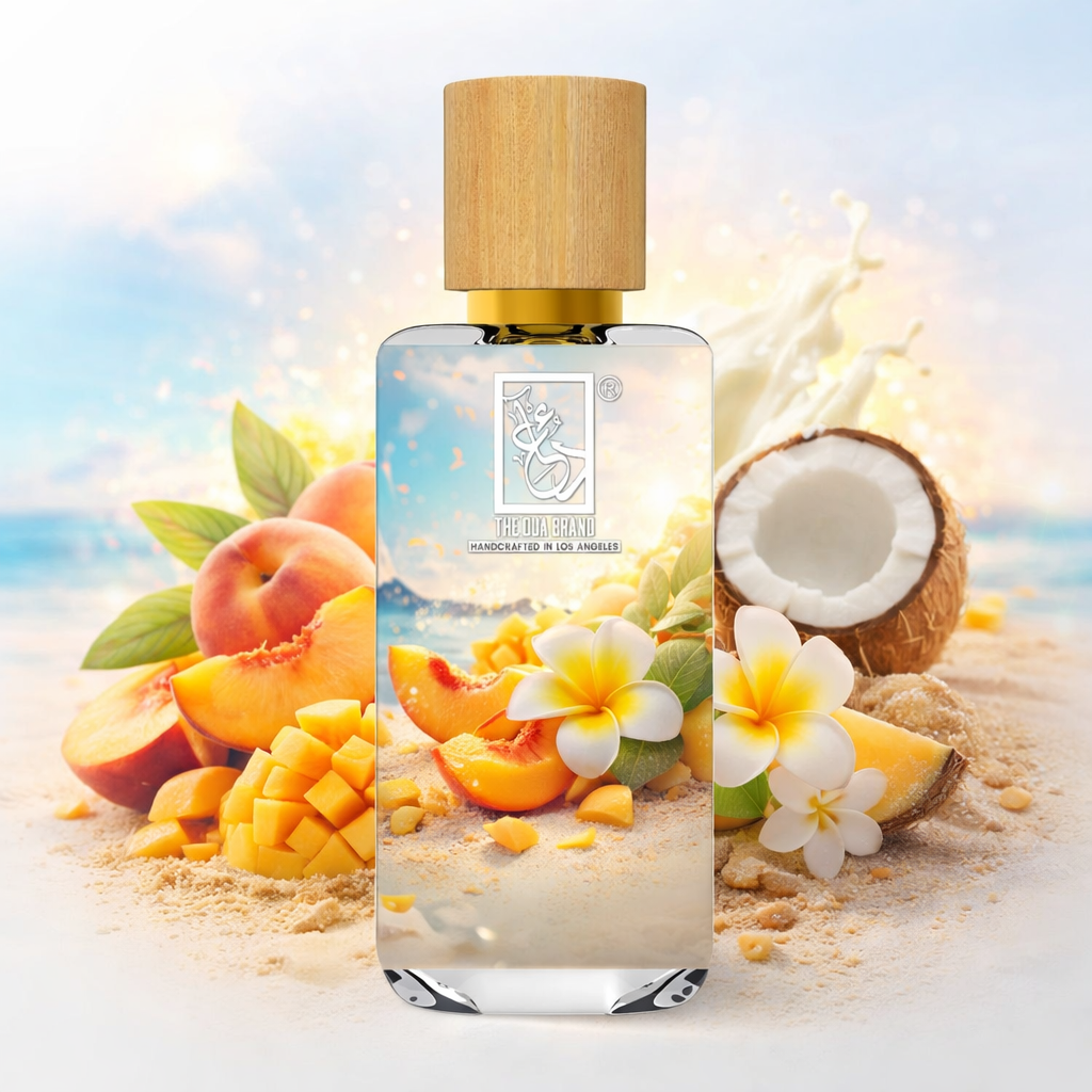 The Dua Brand Tropical Kisses of the Sun – blumig fruchtiger Sommerduft

Tropical Kisses of the Sun Extrait – sonniger Duft mit Kokosmilch und Moschus