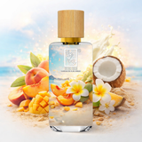 The Dua Brand Tropical Kisses of the Sun – blumig fruchtiger Sommerduft

Tropical Kisses of the Sun Extrait – sonniger Duft mit Kokosmilch und Moschus