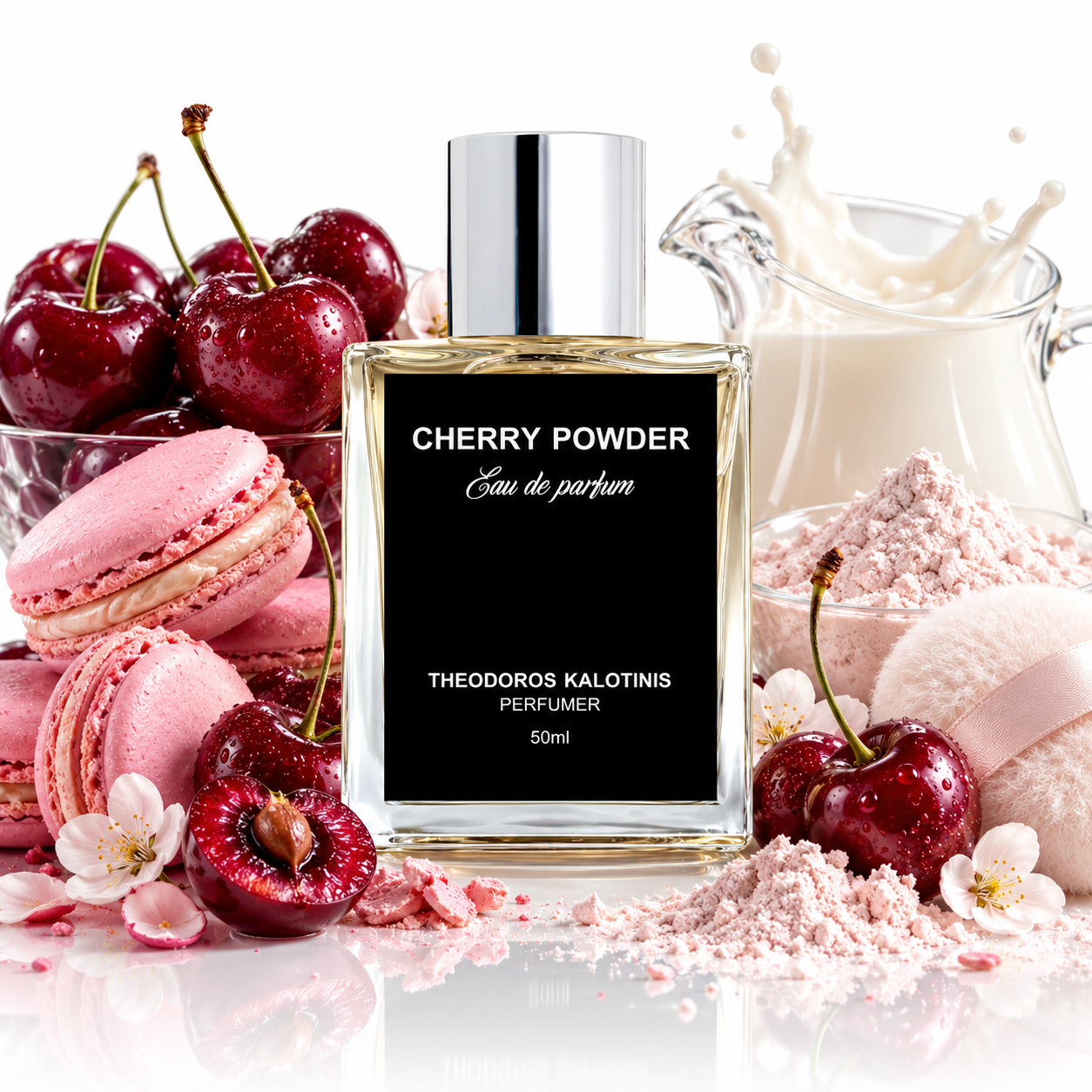 Cherry Powder süßes cremiges Kirschen Parfum für Damen und Herren
Theodoros Kalotinis Cherry Powder 50ml Unisex Parfum kaufen
Cherry Powder Gourmand Parfum mit Kirsche Macaron und Puder
Theodoros Kalotinis Cherry Powder fruchtig süßer Nischenduft
Cherry Powder cremiges Kirsch Parfum mit Milch und Macaron kaufen
Theodoros Kalotinis Cherry Powder Original Parfum online kaufen
Cherry Powder 50ml pudrig süßes Eau de Parfum mit Kirsche