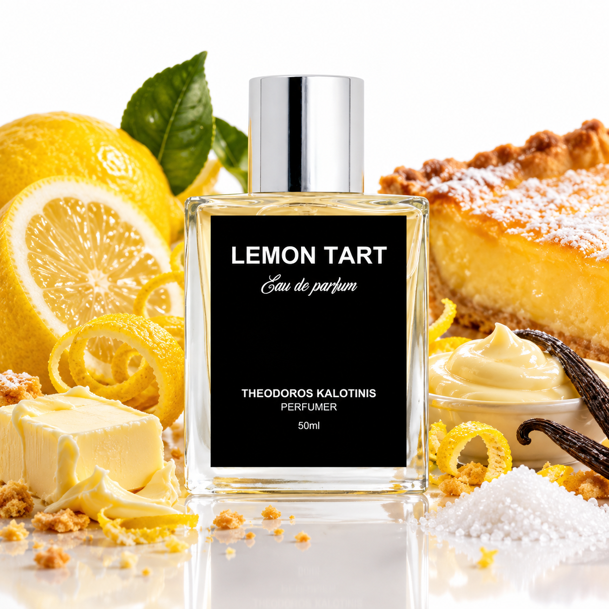 Lemon Tart 50 ml kaufen – süßes Gourmand Parfum von Theodoros Kalotinis mit Zitrone und Vanille
Theodoros Kalotinis Lemon Tart online kaufen – cremig süßer Zitronen Vanille Duft
Lemon Tart Theodoros Kalotinis kaufen – Gourmand Duft mit Zitronensaft, Vanille Creme und Kuchenkruste
Theodoros Kalotinis Lemon Tart Eau de Parfum kaufen – süß, cremig und zitrisch
Lemon Tart Parfum 50 ml online kaufen – Theodoros Kalotinis Zitronen Gourmand Duft