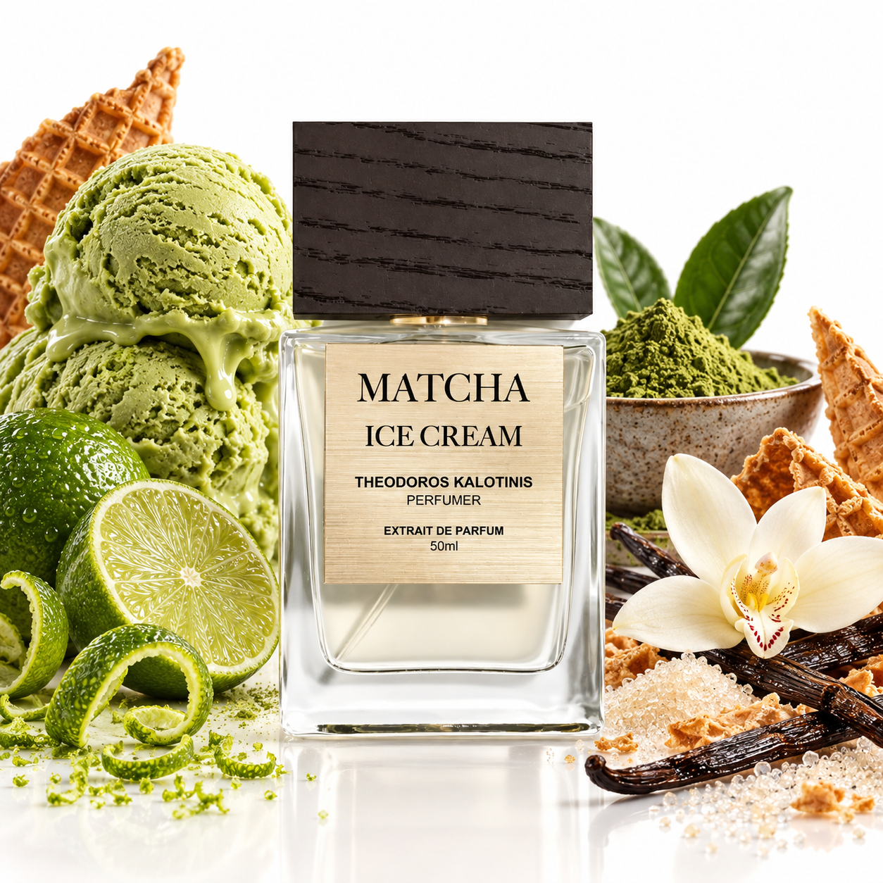 Matcha Ice Cream Parfum – cremiger Duft mit Matcha Tee und Vanille
Theodoros Kalotinis Matcha Ice Cream 50 ml Flakon
Matcha Ice Cream 50 ml kaufen – Theodoros Kalotinis Extrait de Parfum
Theodoros Kalotinis Matcha Ice Cream Deutschland – Nischenparfum
Matcha Ice Cream Extrait – Matcha Tee Limette Zucker und Vanille