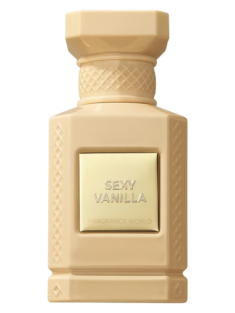Fragrance World Sexy Vanilla – luxuriöser Duft mit warmer Vanillebasis und Tonkabohne

Sexy Vanilla Eau de Parfum – weicher, femininer Duft für sinnliche Auftritte

Fragrance World Sexy Vanilla 80 ml – Vanilleduft mit süßer Mandelnote und Holzakkord

Sexy Vanilla Parfum – warmer, cremiger Duft mit Vanille, Tonkabohne und Sandelholz

Sexy Vanilla by Fragrance World – edler Gourmandduft mit floral-süßer Tiefe