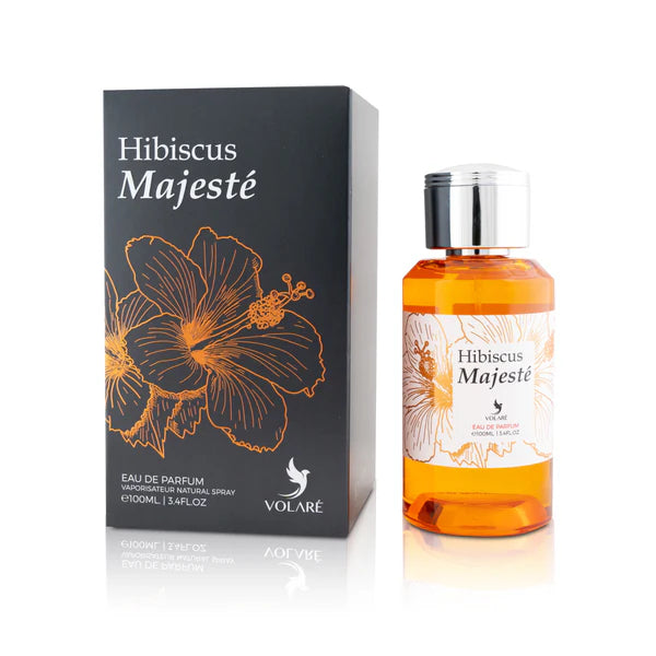 Volare Hibiscus Majesté Eau de Parfum – femininer Duft mit Vanille, Pfefferminze und Ambrette"

"Volare Hibiscus Majesté Parfum – blumig-würziger Duft mit Hibiskus, Cassis und Lederakzenten"

"Volare Hibiscus Majesté – luxuriöser Duft mit Damaszener Rose, Vanille und Zimt"

"Volare Hibiscus Majesté Eau de Parfum – warmer, floraler Duft mit Hibiskus und sinnlichem Moschus"