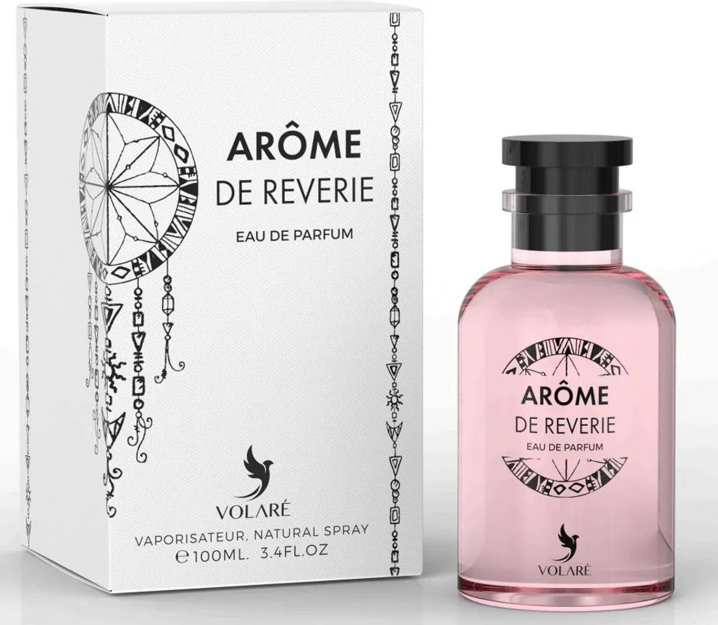 Volare Arome de Rêverie – süßer Gourmand Duft mit Litschi und Rose

Volare Arome de Rêverie Parfum – frisch blumiger Duft für Frauen

Volare Arome de Rêverie EDP – femininer Duft mit Pfingstrose und Bergamotte