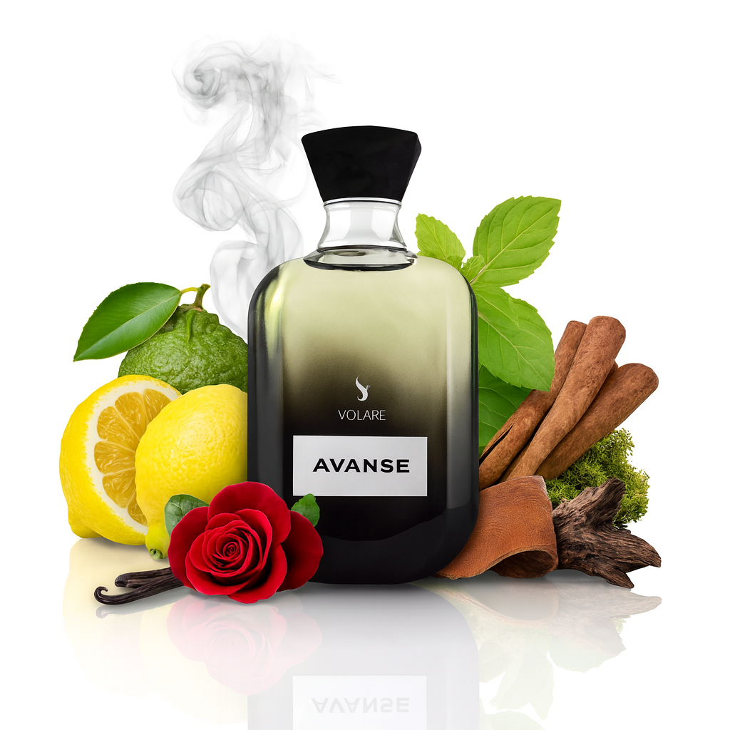 Creed Aventus alternative, günstige Creed Aventus alternative, Volare Avanse Spraykopf Nahaufnahme präziser Zerstäuber eines langlebigen Eau de Parfum für Männer
Volare Avanse Herrenparfum Seitenansicht dynamischer fruchtig holziger Duft mit moderner Eleganz
Volare Avanse Nischenduft für Männer mit Ananas Apfel Bergamotte und Patchouli
Volare Avanse Eau de Parfum Geschenkidee hochwertiger Duft für Männer mit Stil
Volare Avanse 100 ml Duftflasche Designer Parfum mit langanhaltender Frische