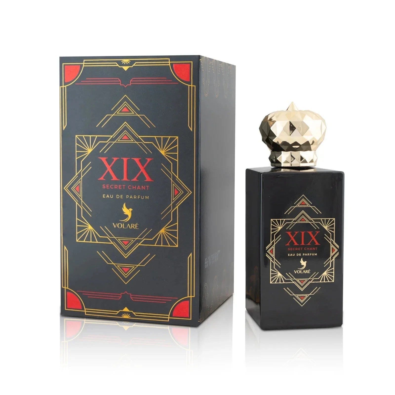 Volare XIX Secret Chant – floral-frischer Unisex Duft, elegante Duftnoten mit Cashmere-Moschus und Patchouli – weißer Produktshot

Eau de Parfum Volare XIX Secret Chant – klarer, frischer Auftakt mit Aldehyden und grünen Blättern, floraler Kern, warme Basis – 100ml Flakon

Volare Secret Chant Duft – helles Produktfoto, moderne florale Duftkomposition mit Heliotrop, Iris und Vetiver – 100ml Parfum