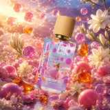 Detailaufnahme des The Dua Brand Bubble Gum Spell Extrait de Parfum – verspielter Nischenduft mit süßem Kaugummi, cremigen Blüten und warmer Amber-Komposition.