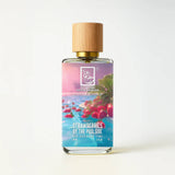 Detailaufnahme des The Dua Brand Strawberries By the Poolside Extrait de Parfum – fruchtiger Unisex-Duft mit Walderdbeeren, Pool-Akkord, Chlor-Akkord und cremigem Sonnencreme-Duft.